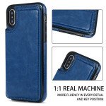 Wholesale iPhone XS Max Flip Book Leather Style Credit Card Case (Black)